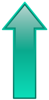 Download free arrow turquoise top icon